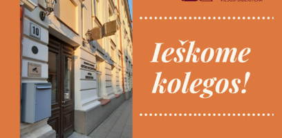 Ieškome naujo kolegos!