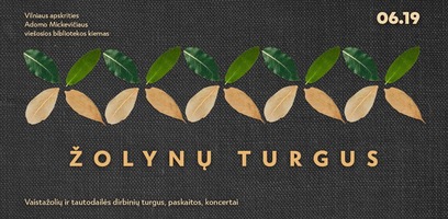 Kviečiame šeštadienį į Žolynų turgų bibliotekos kieme!