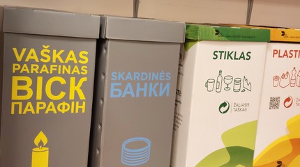 Į biblioteką galima atnešti žaliavų apkasų žvakėms