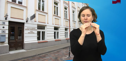 Informacija apie biblioteką pateikta lietuvių gestų kalba
