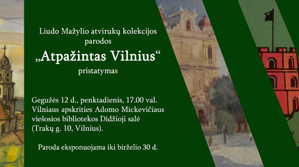 Liudas Mažylis pristato savo kolekcijos atvirukų parodą apie Vilnių 