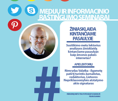 Nemokami skaitmeninio raštingumo profesionalų seminarai bibliotekoje