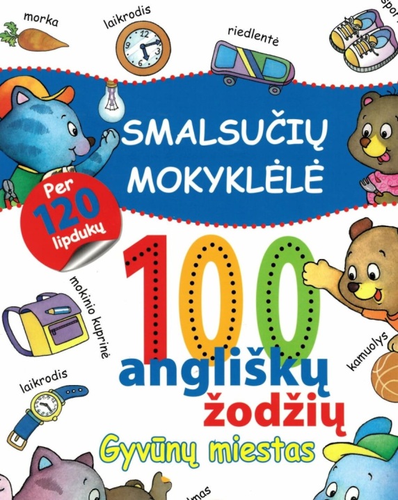 Smalsučių mokyklėlė. 100 angliškų žodžių. Gyvūnų miestas